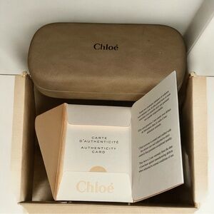 Chloe Tan Accessory Case with Authenticity Card